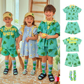 Fashion Printed T-shirt Shorts For Boys And Girls